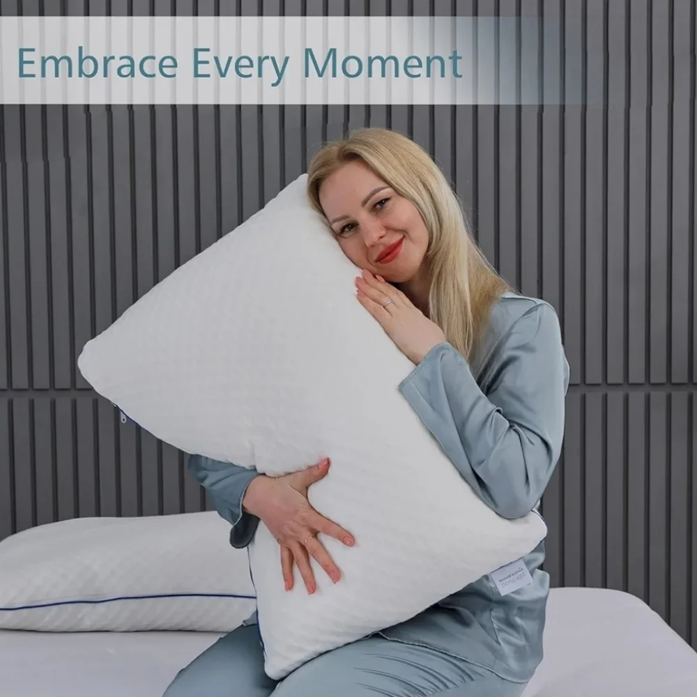 Memory Foam Pillows, Adjustable Side Sleeper Pillow